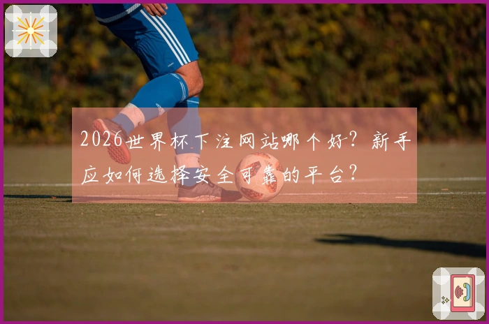 2026世界杯下注网站哪个好？新手应如何选择安全可靠的平台？